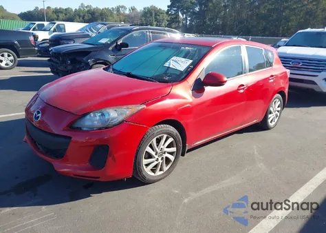 2013 Mazda Mazda3 I Touring z USA, uszkodzony, nr VIN JM1BL1L77D1803452